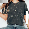 Celestial TShirt and Sweatshirt, Astrology Shirt, Spiritual Tee, Aesthetic TShirt, Moon Shirt, Mystical,Moon Phase...