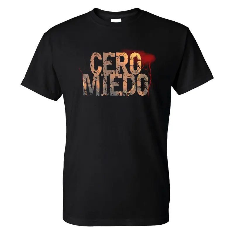 Cero Miedo No Fear Graphic Men's T-Shirt Casual Classic Hoodie, Sweatshirt | GrindPrints.com