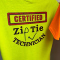 Certified Zip Tie Technician Short Sleeve Shirt Cotton Menswear Soft T-Shirts, Hoodie, Sweatshirt