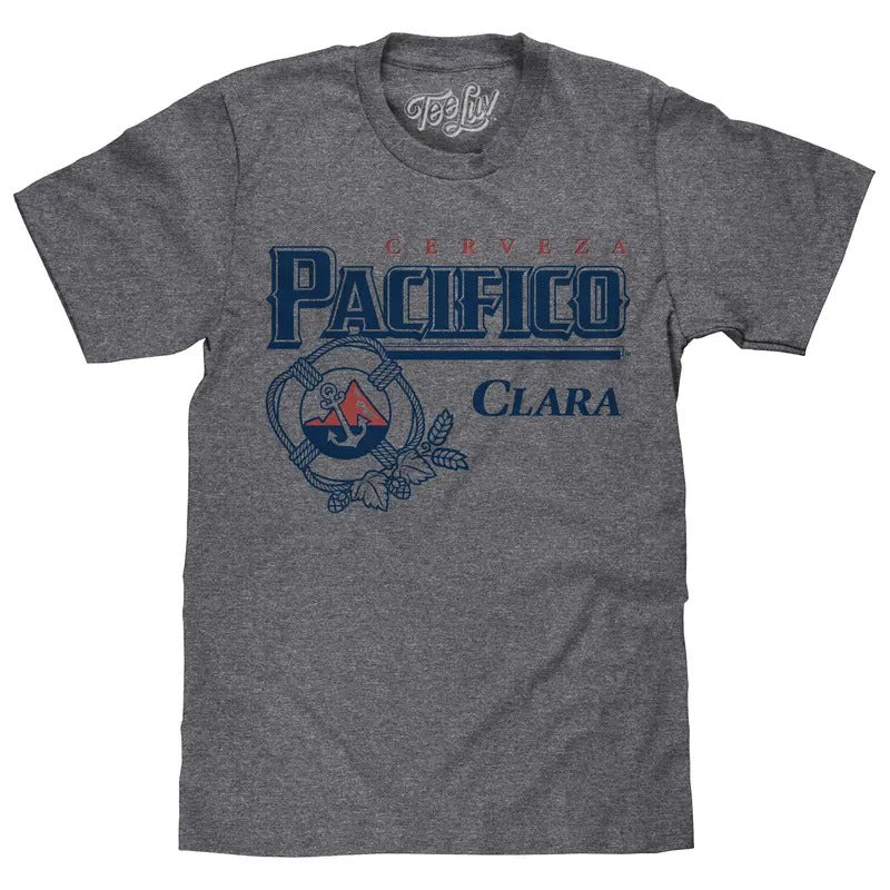 Cerveza Pacífico Clara T-Shirt - Gray Hoodie, Sweatshirt | GrindPrints.com