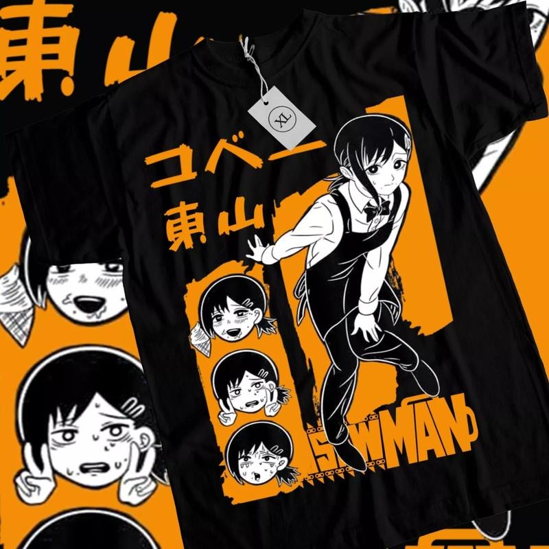 Chainsaw Man Anime T-Shirt & Sweatshirt, Nervous Kobeni Graphic Tee, Anime Manga Lover Gifts Ball Cotton Hoodie