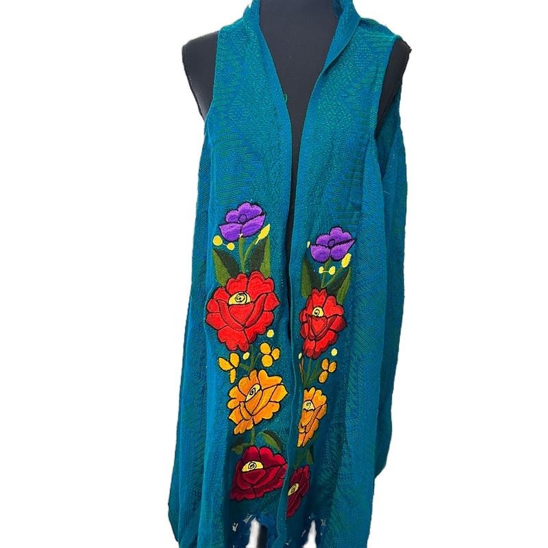 Chaleco largo bordado. One size long embroidered vest T-Shirts, Hoodie, Sweatshirt | GrindPrints.com