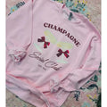 Champagne Problems Sweatshirt | Light Pink Sweatshirt T-Shirts, Hoodie | GrindPrints.com