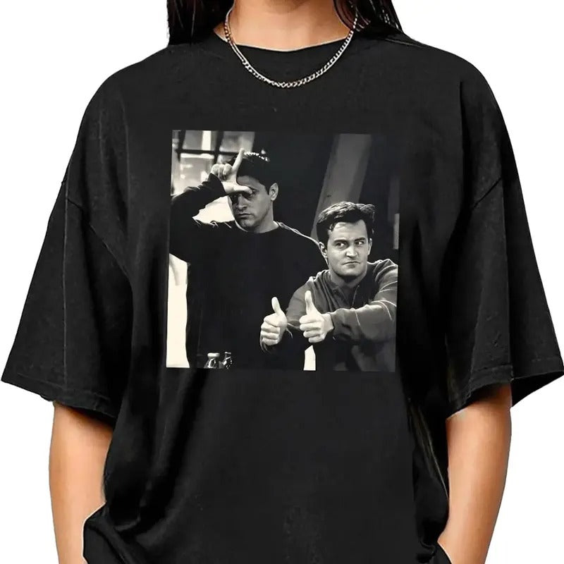 Chandler Bing T-Shirt, Friends Shirt, Funny Shirt, Black Cotton Shirt Top Womenswear Hoodie, Sweatshirt | GrindPrints.com