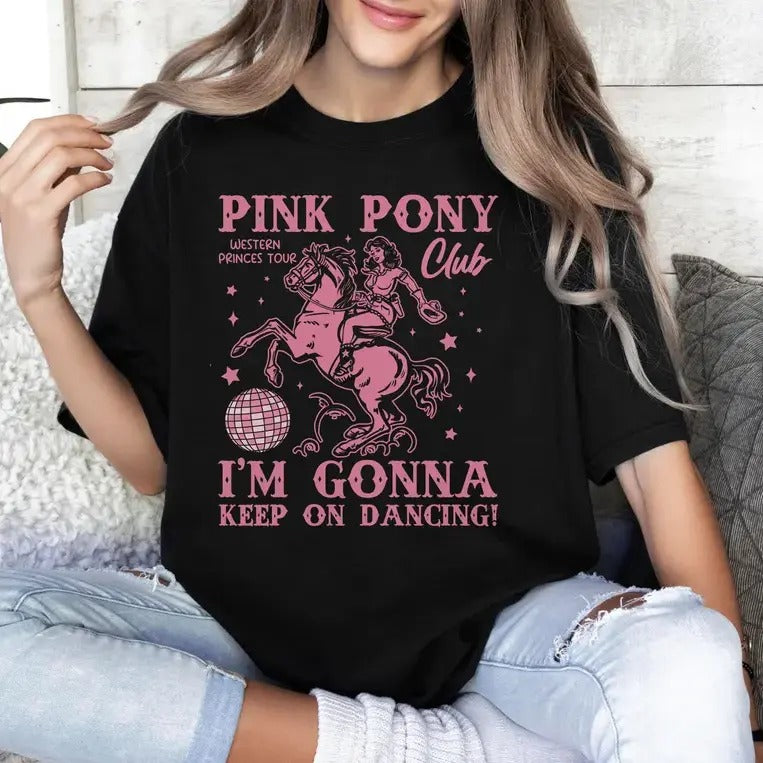 Chappelll Shirt, Pink Pony Club Shirt, Keep On Dancing Shirt Hoodie, Sweatshirt | GrindPrints.com