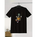 Character Anthropomorphic Pineapple Swinging Print, Men's Niche Crew Neck Tees, Casual Comfy T-shirts For Men, Clothing...