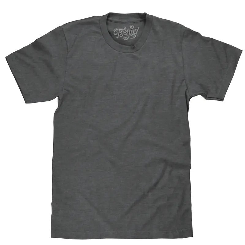Charcoal Heather Blank T-Shirt - Gray Hoodie, Sweatshirt | GrindPrints.com