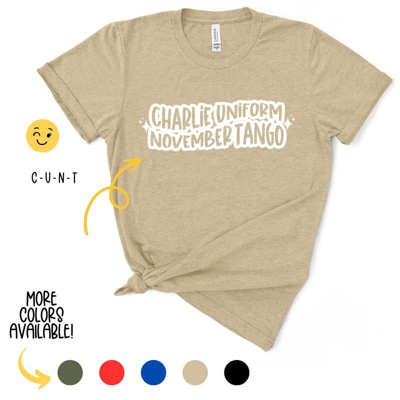 Charlie Uniform November Tango TShirt Hoodie, Sweatshirt | GrindPrints.com
