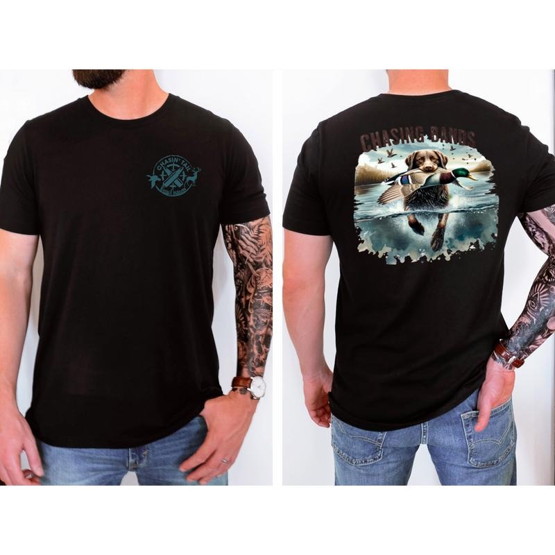Chasing Bands Men's T-Shirt - Hunting Design for Outdoor Enthusiasts - Summer Hoodie, Sweatshirt | GrindPrints.com