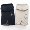 ChatGPT Custom Bible Verse Embroidered Valentine's Day Sweatshirt, Personalized Cross Sleeve Crewneck, Couples Gift...