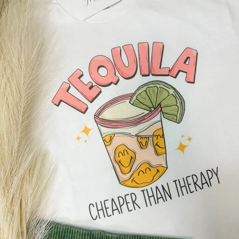 Cheaper Than Therapy Graphic Top T-Shirts, Hoodie, Sweatshirt | GrindPrints.com