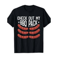 Check Out My 6 Pack BBQ Funny Barbecue Chef Smoker Pitmaster. 7.76 oz, 100% Cotton T-shirt. made in usa Hoodie, Sweatshirt