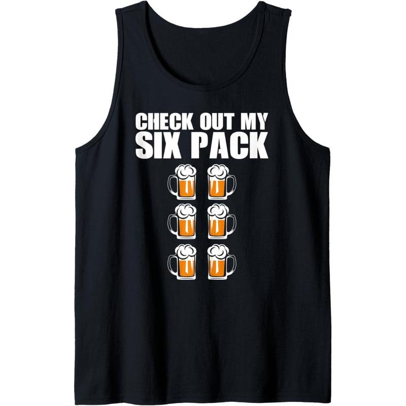 Check Out My 6-Pack Funny Love Beer Abs Tank Top T-Shirts, Hoodie, Sweatshirt | GrindPrints.com