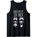 Check Out My Six Pack Video Game Controllers Funny Gamer Tank Top T-Shirts, Hoodie, Sweatshirt | GrindPrints.com
