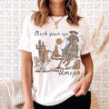 Check Your Ego Amigo T-Shirt Cowgirl Country Tshirt Cowboy Western Tee Oversized Print Shirt Country Cowgirl T-Shirt...