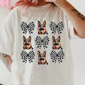 Checkered Bows & German Shepherd's Shirt ~ Unisex Apparel Relaxed Fit Printed In The USA Clothing Womenswear Casual...