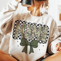 Checkered Camo Mama Coquette Bow Sweatshirt, Retro Camo Mama Tee, Camouflage Mama, Camoflage Mom Gift, Mother's Day Gift...