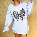 Checkered Christmas Bow Graphic Top T-Shirts, Hoodie, Sweatshirt | GrindPrints.com