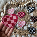 Checkered Heart Iron On Patch T-Shirts, Hoodie, Sweatshirt | GrindPrints.com
