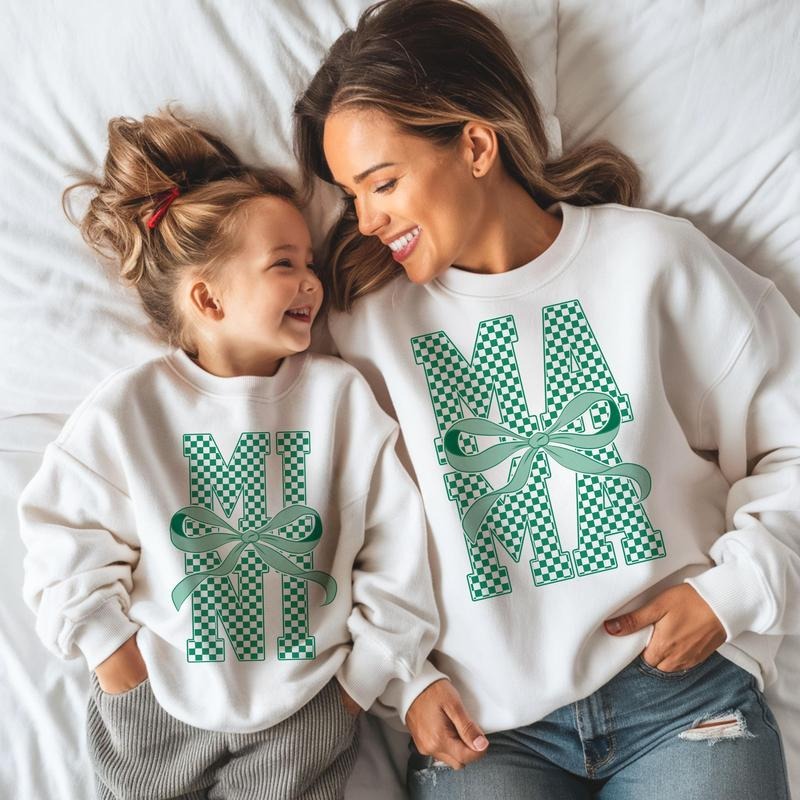 Checkered Mama St Patricks Mama St Patrick's Day Mama Mini Stpatrick's Stpatrick Bow Lucky Mama Retro T-Shirts, Hoodie,...