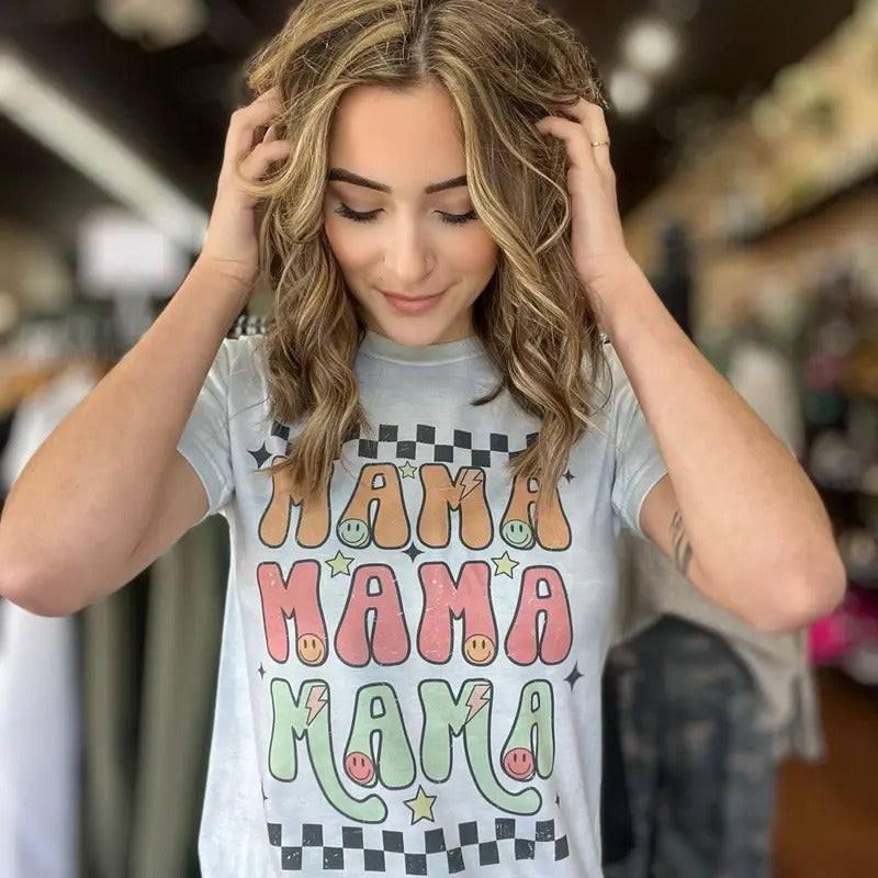 Checkered Mama Teenext Level Teegraphic Teemothers Day Tee Hoodie, Sweatshirt | GrindPrints.com