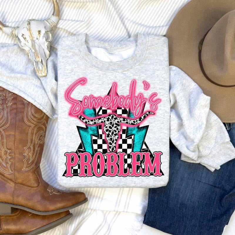 Checkered Problem DTF Transfers - THIS IS NOT A SHIRT Hoodie, Sweatshirt | GrindPrints.com