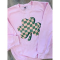 Checkered Shamrock Graphic Top T-Shirts, Hoodie, Sweatshirt | GrindPrints.com