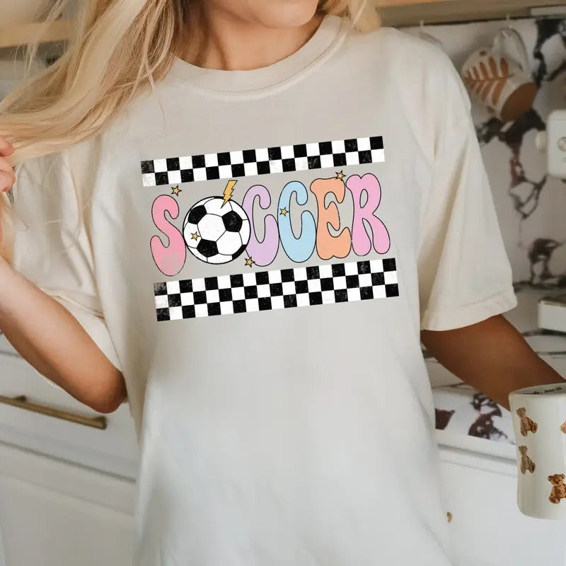 Checkered Soccer DTF Transfers - THIS IS NOT A SHIRT Hoodie, Sweatshirt | GrindPrints.com