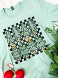 Checkered Tree Graphic Tee Hoodie, Sweatshirt | GrindPrints.com