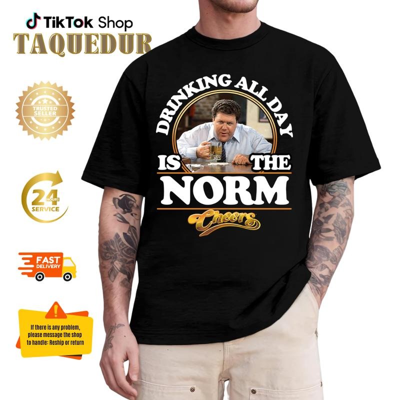 Cheers - Norm Shirt, Memories George Wendt Cheers Classic T-Shirt, Comedy Show, Cheers TV Show, TV Show Shirt Hoodie,...