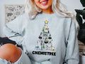Chemistree Sweatshirt, Chemistry Teacher Christmas Sweater, Unisex Chemical Teacher X-mas Party Hoodie, Science Student...