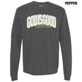 Chenille God Is Good Patch Long Sleeve Comfort Colors T-Shirt Hoodie, Sweatshirt | GrindPrints.com
