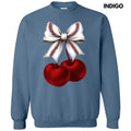 Cherries Baseball Bow Sweatshirt T-Shirts, Hoodie | GrindPrints.com