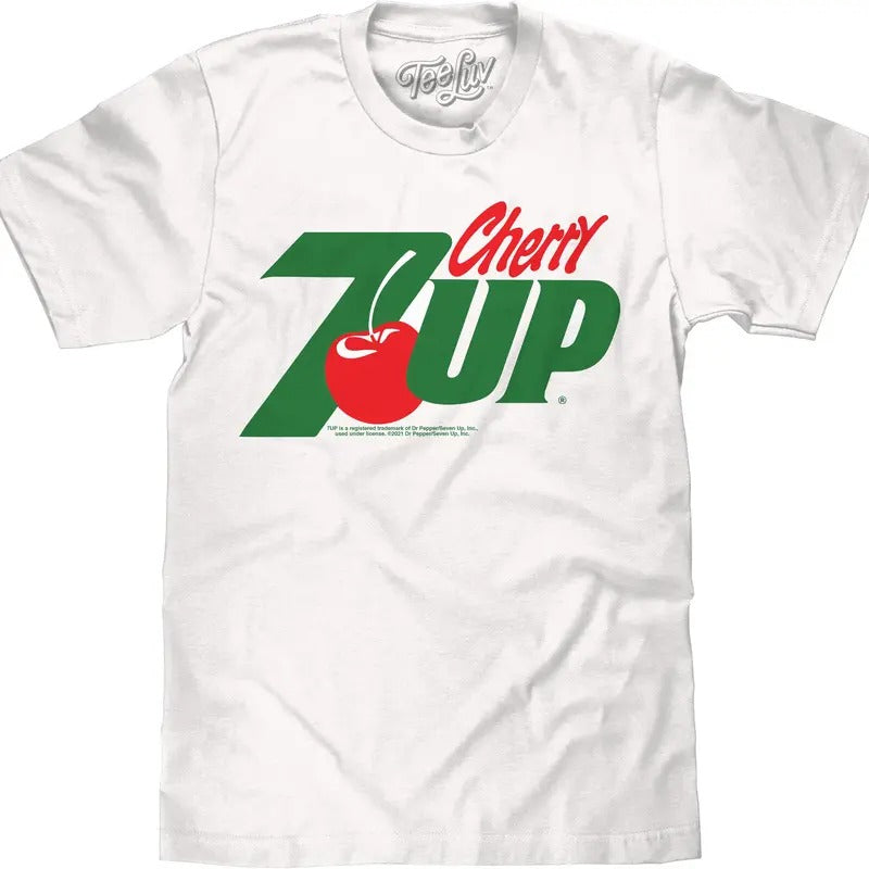 Cherry 7UP Soda T-Shirt - White Hoodie, Sweatshirt | GrindPrints.com