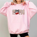 Cherry Bow Coquette Mama Hoodie, Coquette Cherry  Mama Graphic Hoodies, Checkered Bow Cherries Mom Hoodie, Gift For Mom,...