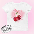 Cherry Bow Shirt, Coquette Cherry Bow, Bow and Cherry Shirt, Coquette Cherry and Bow Sshirt, Cherry Bow Aesthetic Hoodie,...