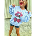 Cherry Lips Graphic Top T-Shirts, Hoodie, Sweatshirt | GrindPrints.com