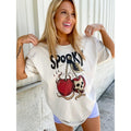 Cherry Spooky Skull Graphic Top T-Shirts, Hoodie, Sweatshirt | GrindPrints.com