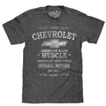 Chevrolet American Made Muscle T-Shirt - Gray Hoodie, Sweatshirt | GrindPrints.com