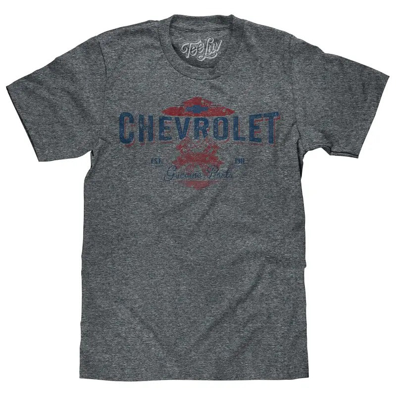 Chevrolet Genuine Parts T-Shirt - Gray Hoodie, Sweatshirt | GrindPrints.com