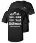 Chevrolet Vintage Grille Collection T-Shirt - Classic Chevy Truck & Car Front Ends Tee for Men's Cotton Tee with Classic...