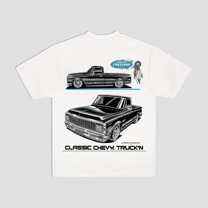 Chevy Cheyenne T-Shirt Pick-Up Trucks Menswear Hoodie, Sweatshirt | GrindPrints.com