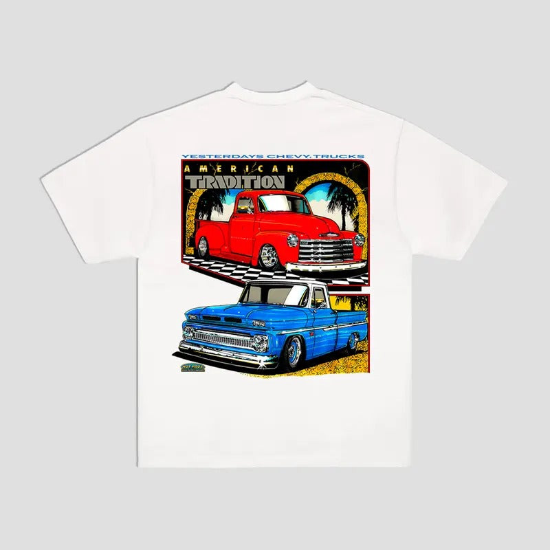 Chevy Yesterday Truck T-Shirt Classic OBS Trucks Menswear Hoodie, Sweatshirt | GrindPrints.com