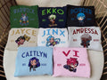 Chibi Arcane Characters Embroidered Sweatshirt, Embroidery Anime Tshirt&Hoodie, Anime Shirt, Unisex Gift | GrindPrints.com