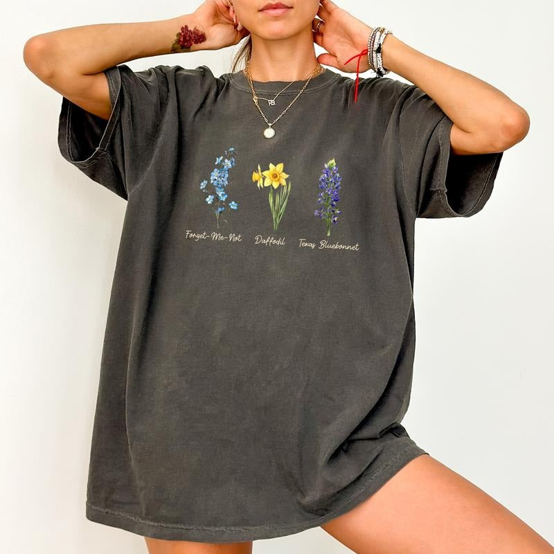 ChicCotton Subtle FDT Comfort Colors Shirt, 8647 T-shirt, Flower FDT Graphic Tee, Resist Clothing, Resist Persist Prevail...
