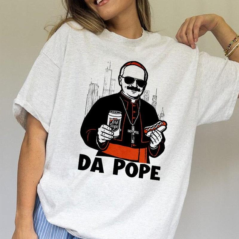 Chicago Pope Leo XIV "Da Pope" Shirt, Pope Leo XIV T-Shirt Hoodie, Sweatshirt | GrindPrints.com