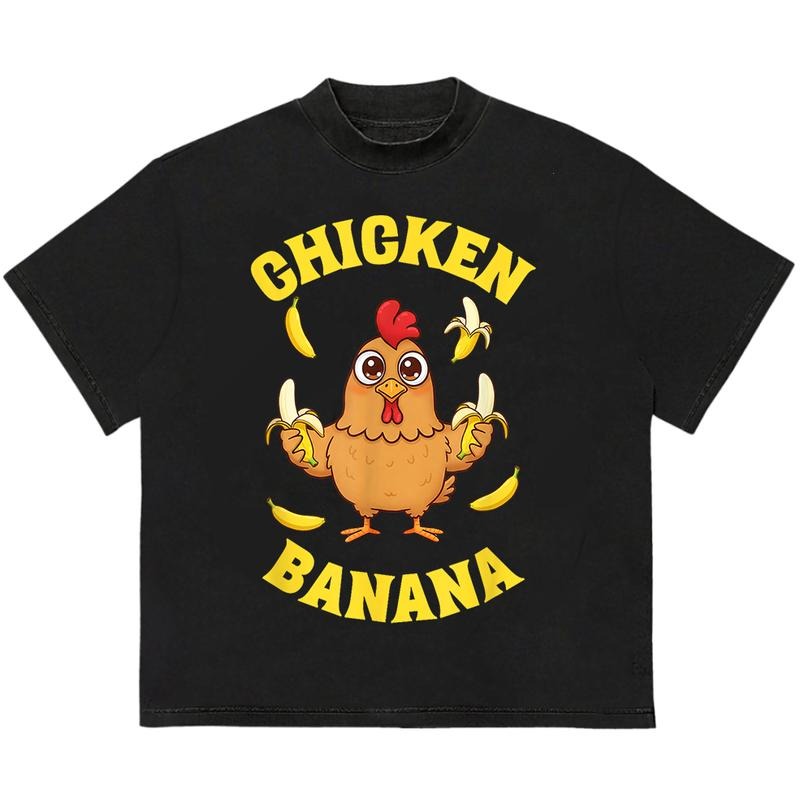 Chicken Banana Funny Her Soft Cotton Fabric Cool Casual Urban T-Shirts, Hoodie, Sweatshirt