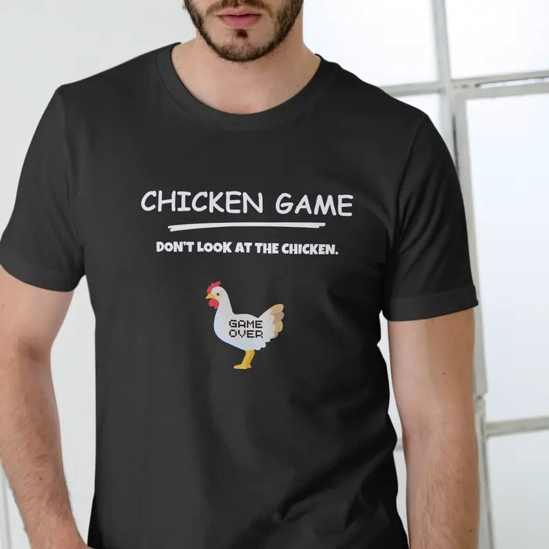Chicken Game T Shirt, Unisex, 100% Cotton Hoodie, Sweatshirt | GrindPrints.com