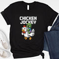 Chicken Jockey Shirt, Funny Farm Animal Tee, Perfect for Gamers & Animal Lovers, Gamer Gift, Cartoon Graphic Sweatshirt...
