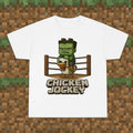 Chicken Jockey Tee, Fun Gift for Gamers, Casual Wear, Unisex Heavy Cotton Tee Hoodie, Sweatshirt | GrindPrints.com